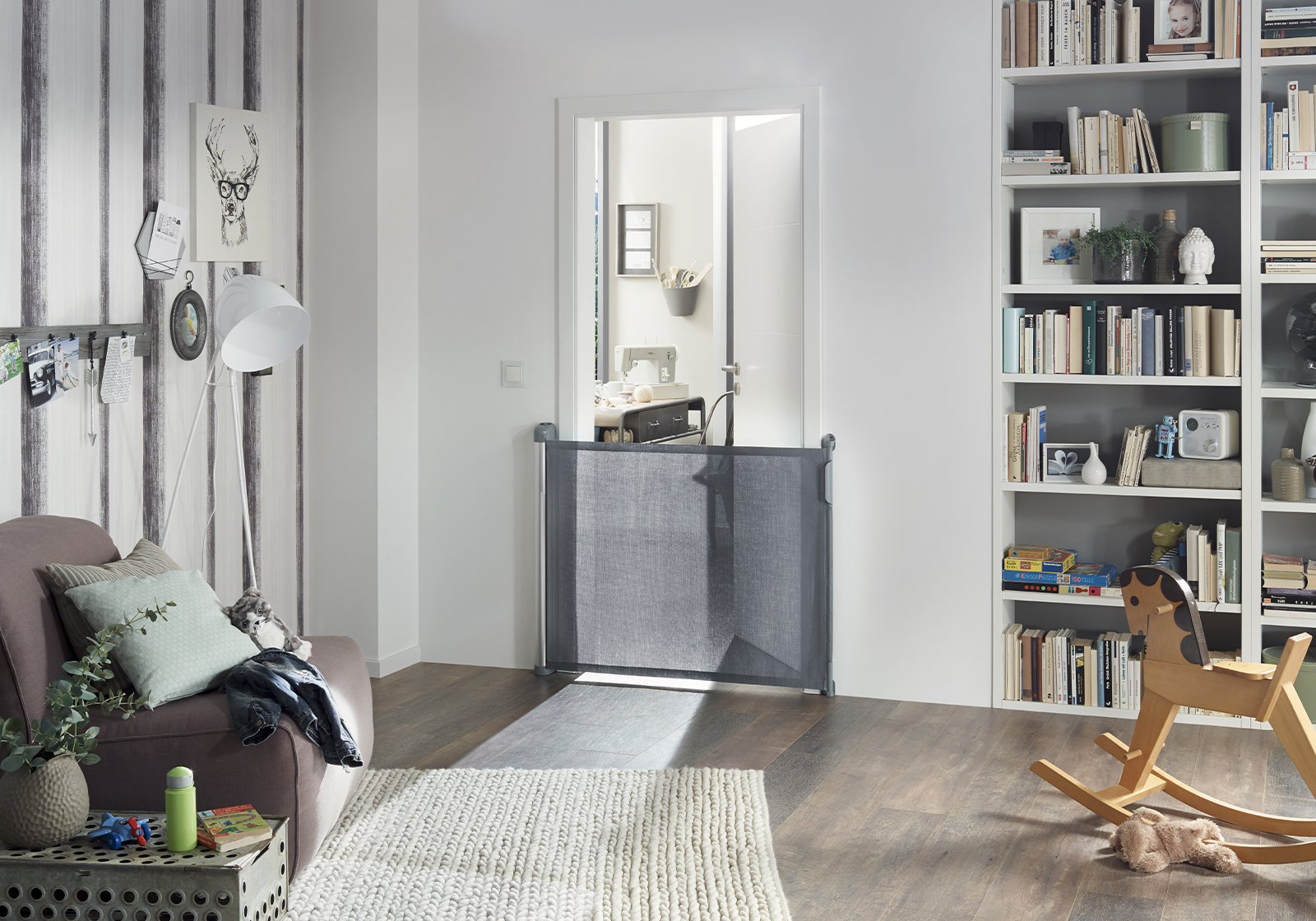 IMPAG® Türschutzrollo Retra Alu 50 - 130 cm, 85 cm Höhe