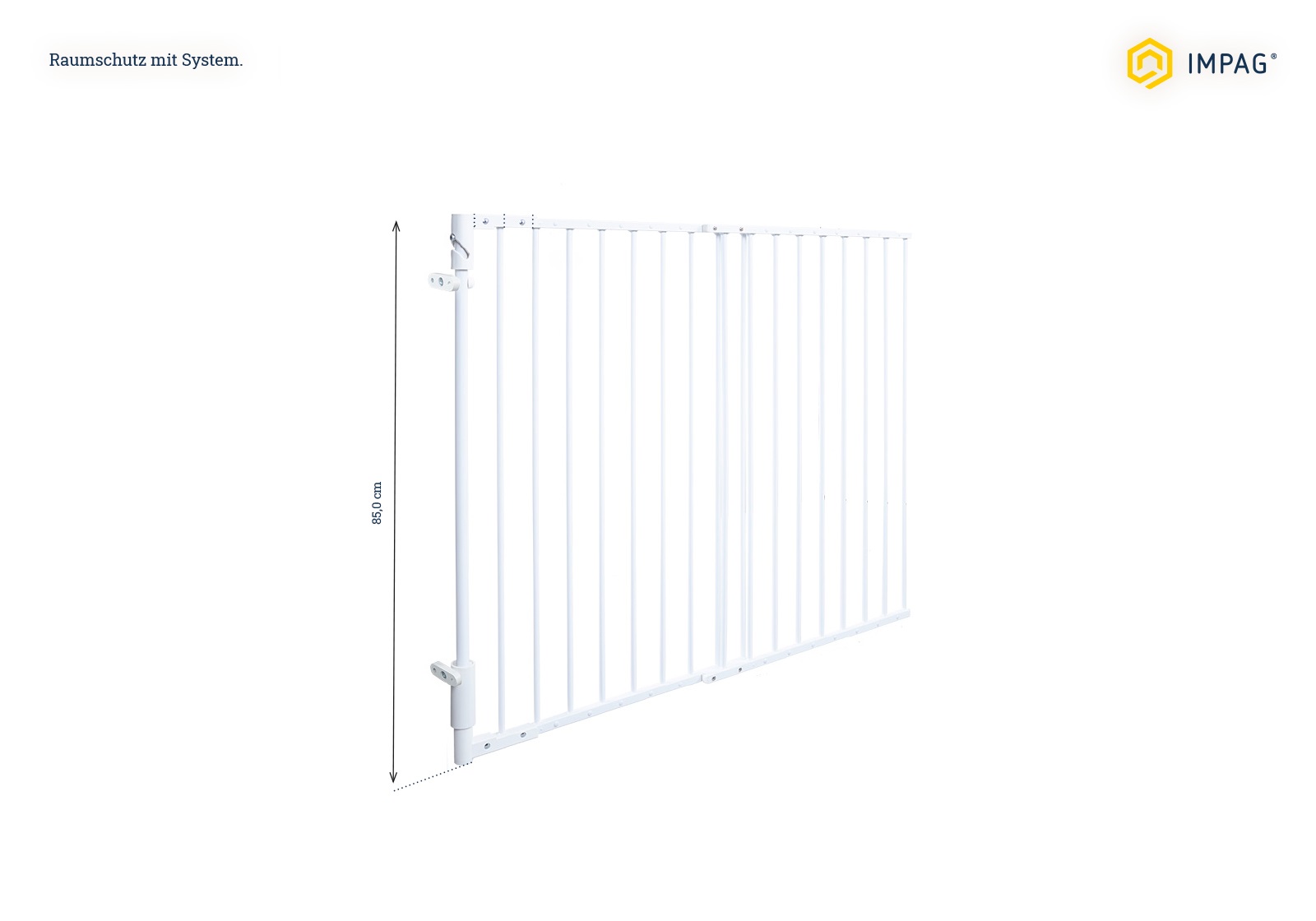 IMPAG® Wandbeschlag für Schutzgitter Easy Lock Metall