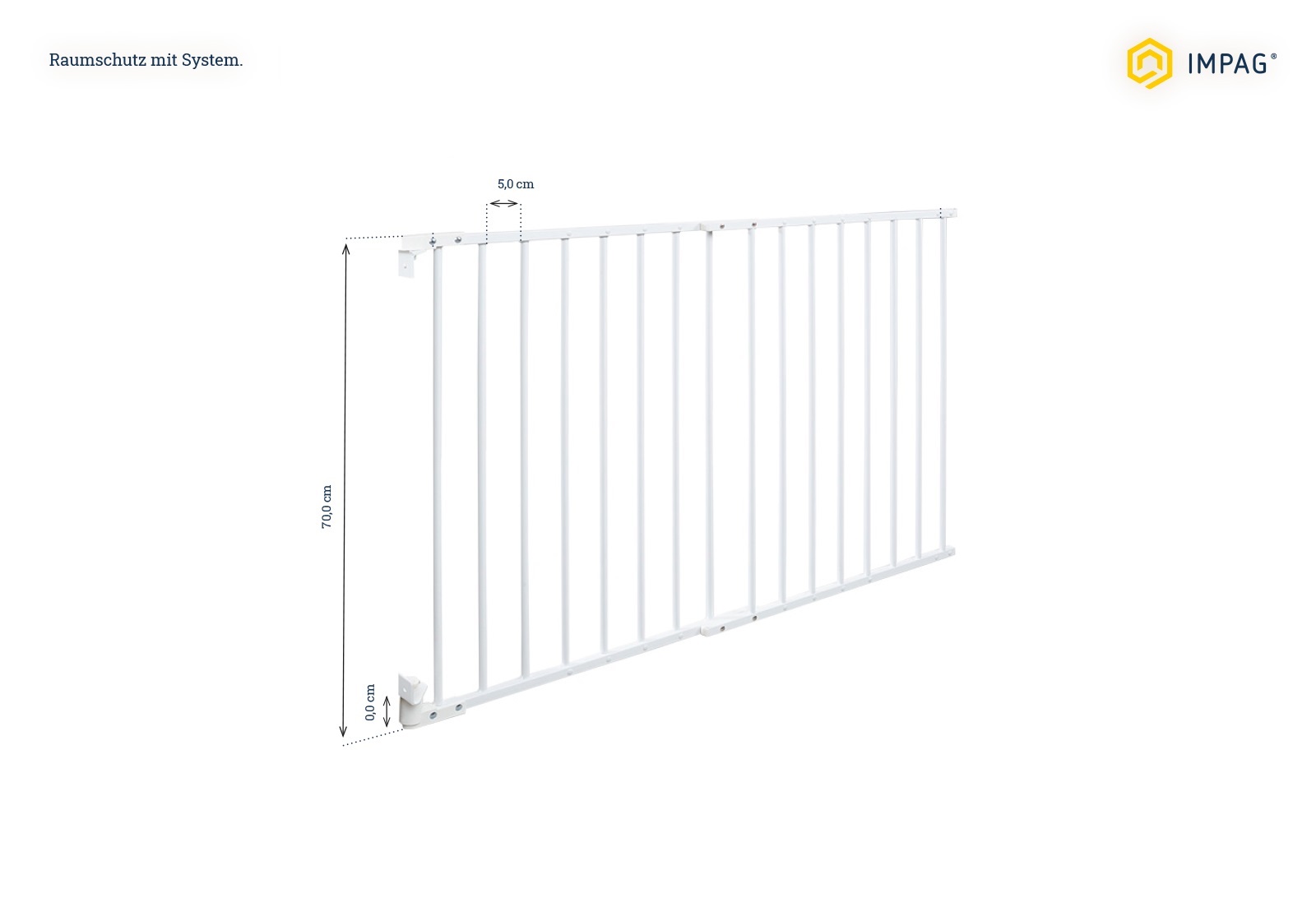 IMPAG® Wandbeschlag für Schutzgitter Safe´n Go Metall
