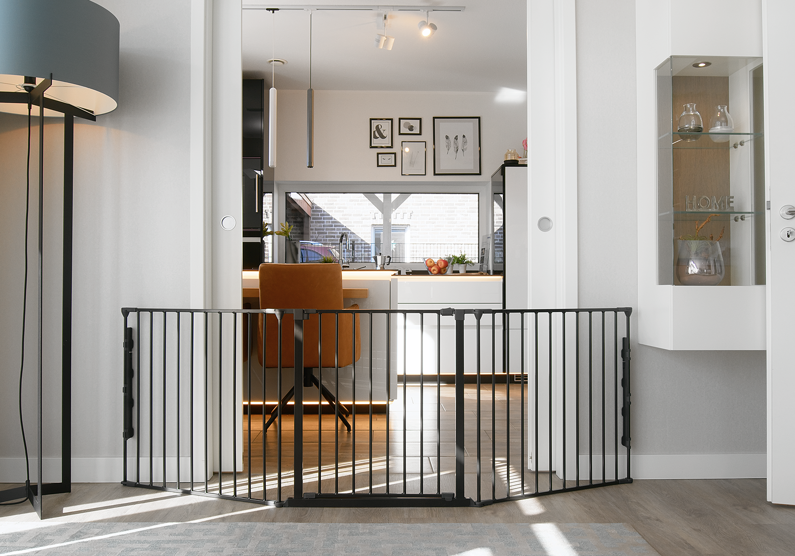 IMPAG® Absperrgitter SafeOne® Küche 215 cm - 575 cm [3-tlg. bis 8-tlg.]