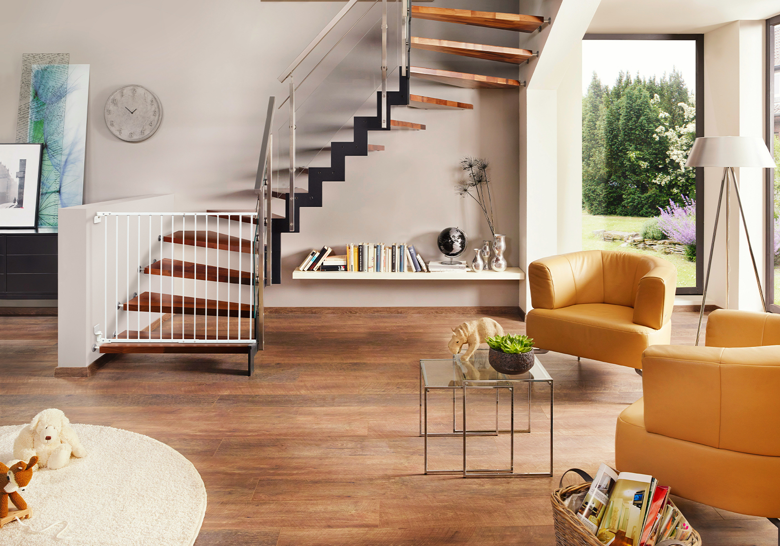 IMPAG® Treppenschutzgitter Safe´n Go 70 - 105 cm, einseitige Befestigung