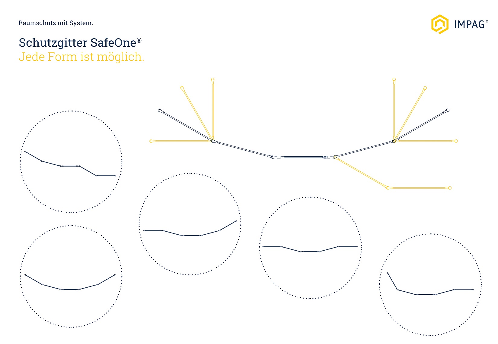 IMPAG® Kaminschutzgitter SafeOne® 575 cm | 8 tlg. [Lava-Anthrazit]