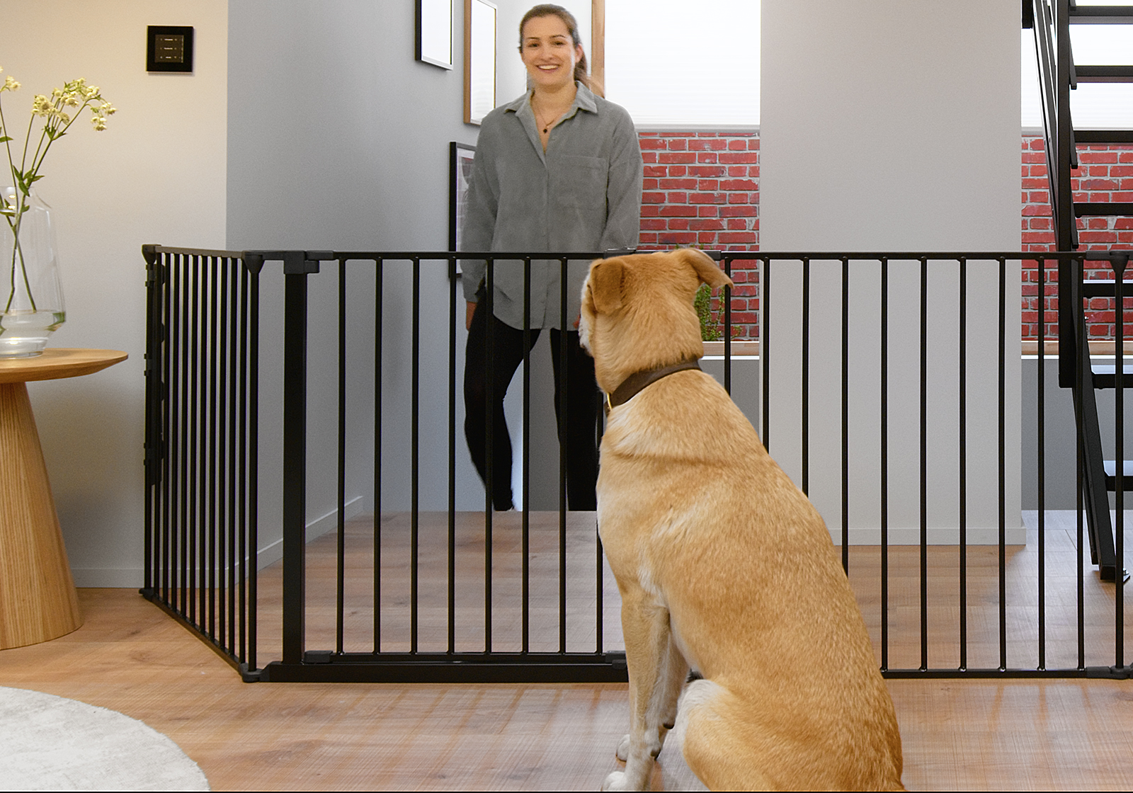 IMPAG® Treppenschutz SafeOne® Up´n Down mit 2 Türen 170 cm - 575 cm [jede Form möglich]