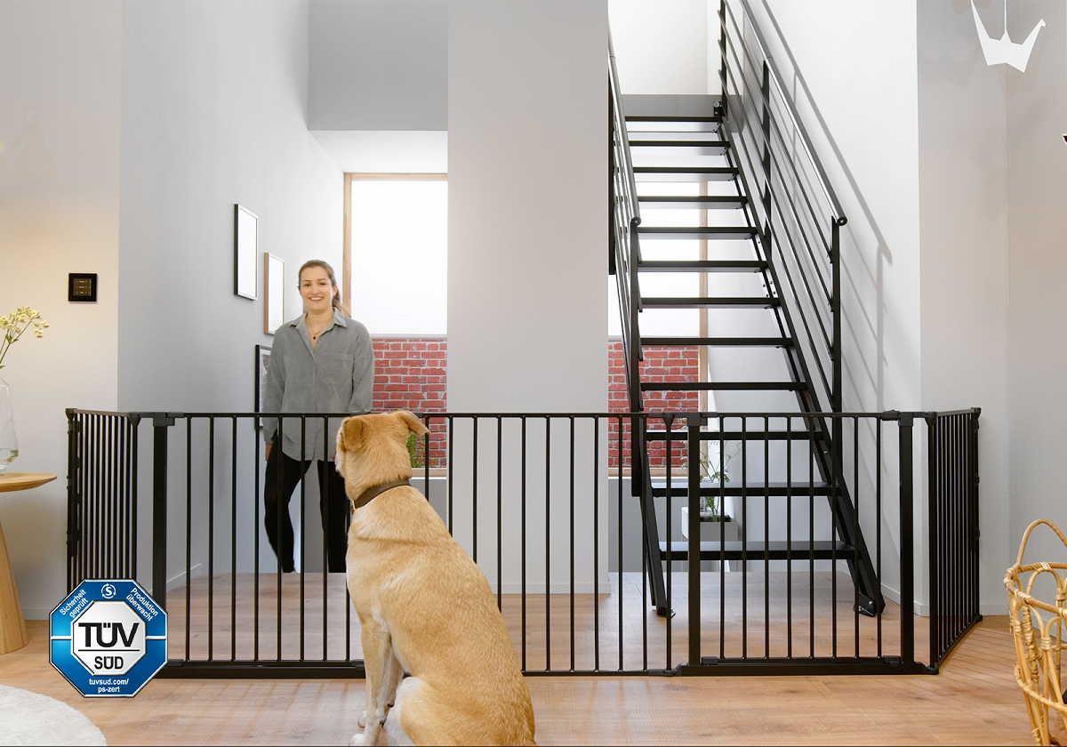 IMPAG® Absperrgitter SafeOne® Up´n Down mit 2 Türen 170 cm - 575 cm [jede Form möglich]