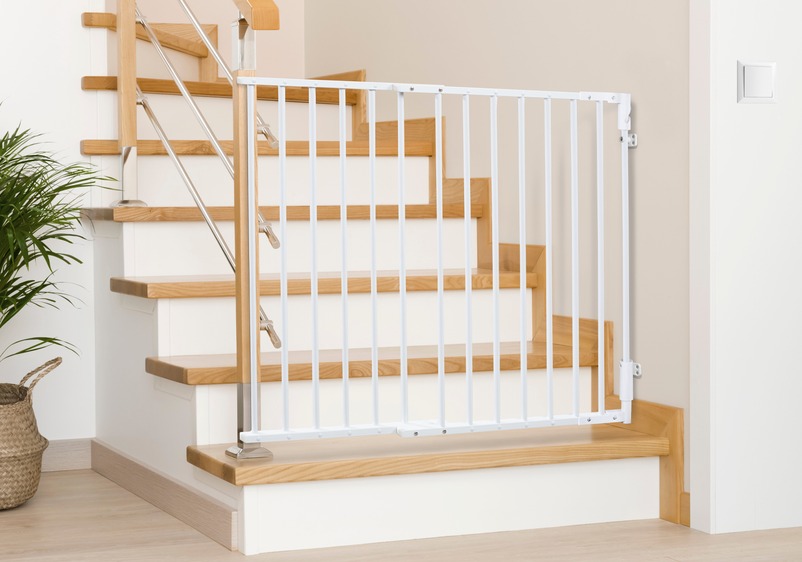 IMPAG® Treppenschutzgitter Easy Lock 70 - 110 cm, einseitige Befestigung