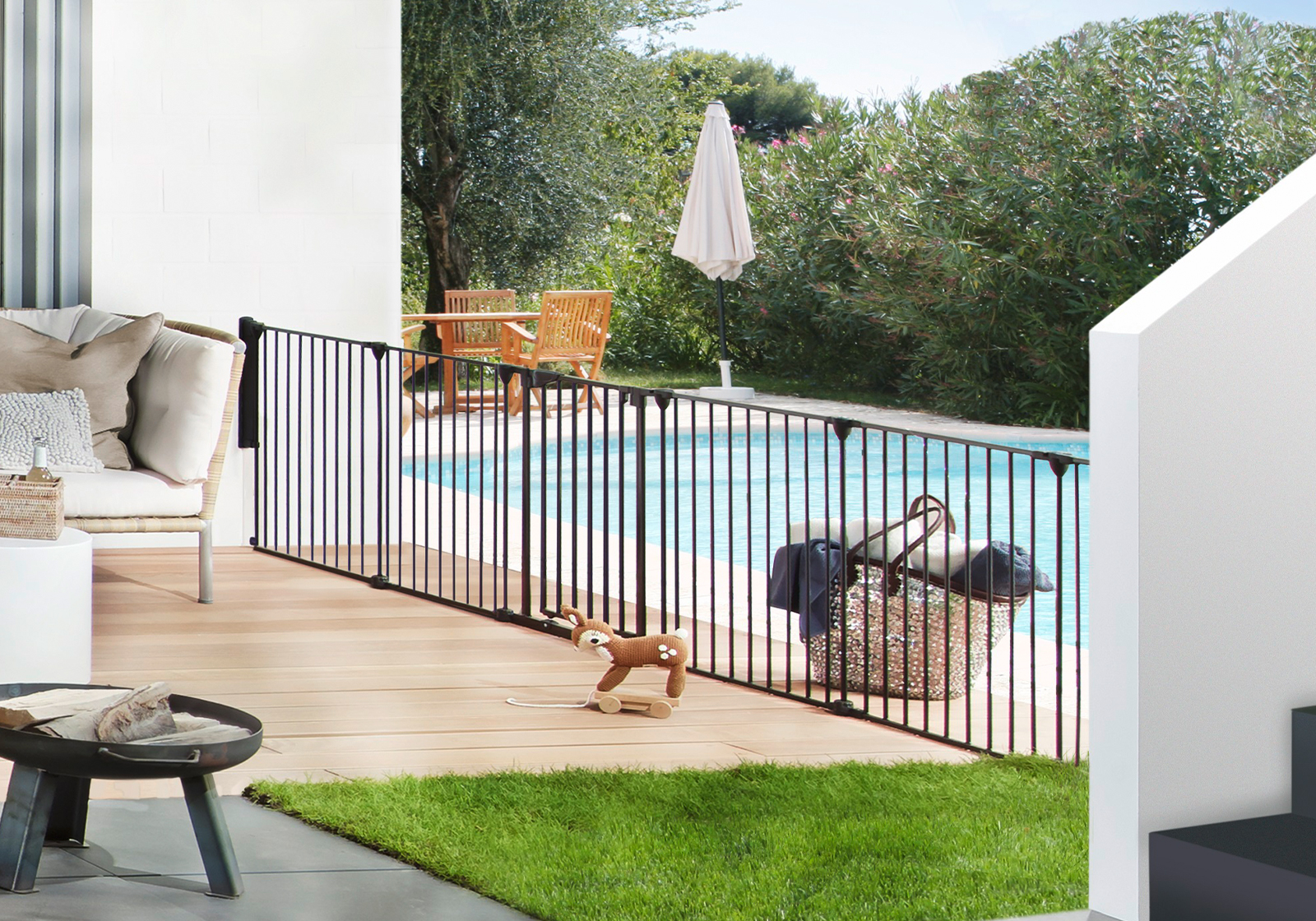 IMPAG® Absperrgitter Pool 310 cm bis 490 cm [5-tlg. bis 8-tlg.]