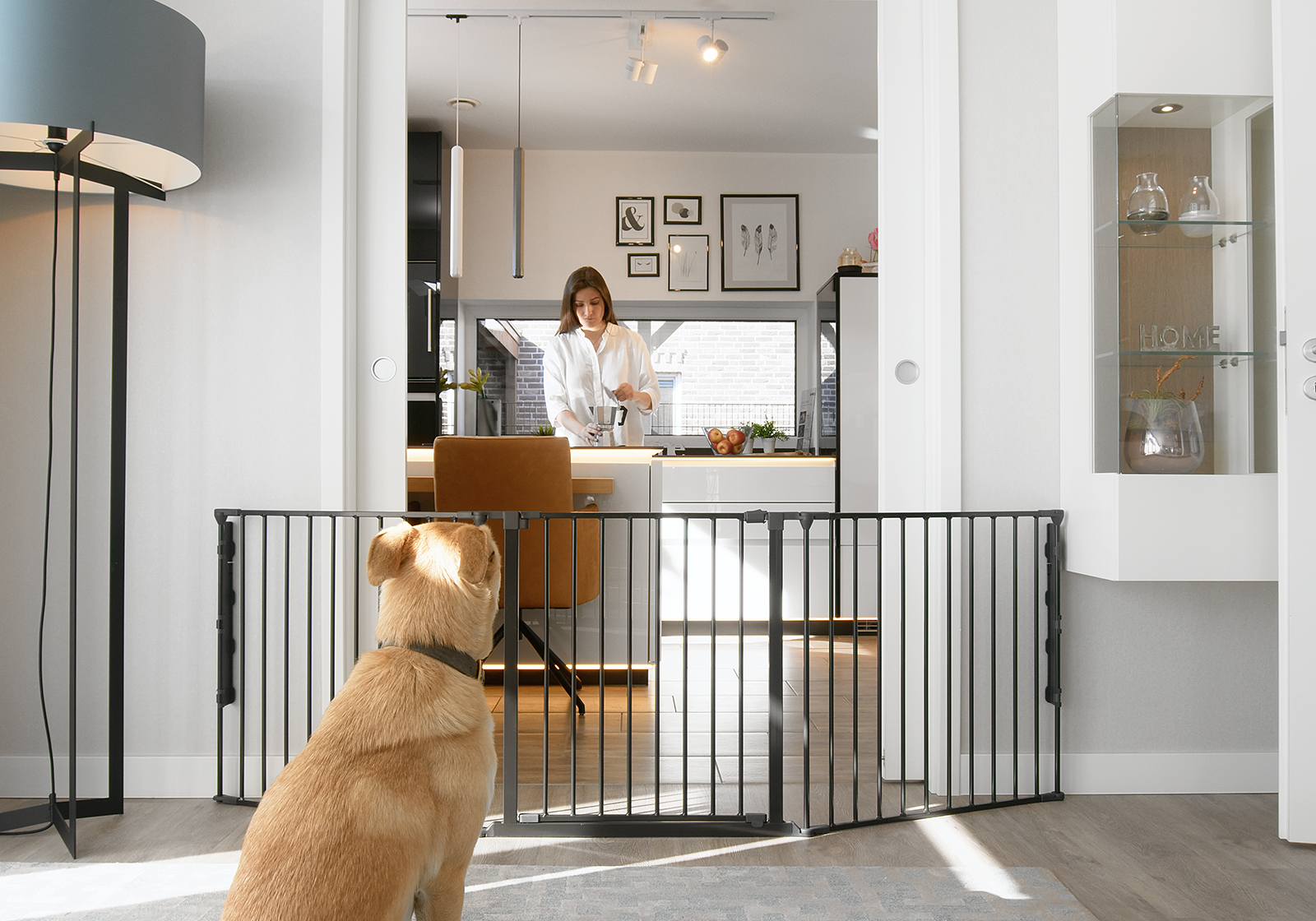 IMPAG® Absperrgitter SafeOne® Küche 215 cm - 575 cm [3-tlg. bis 8-tlg.]
