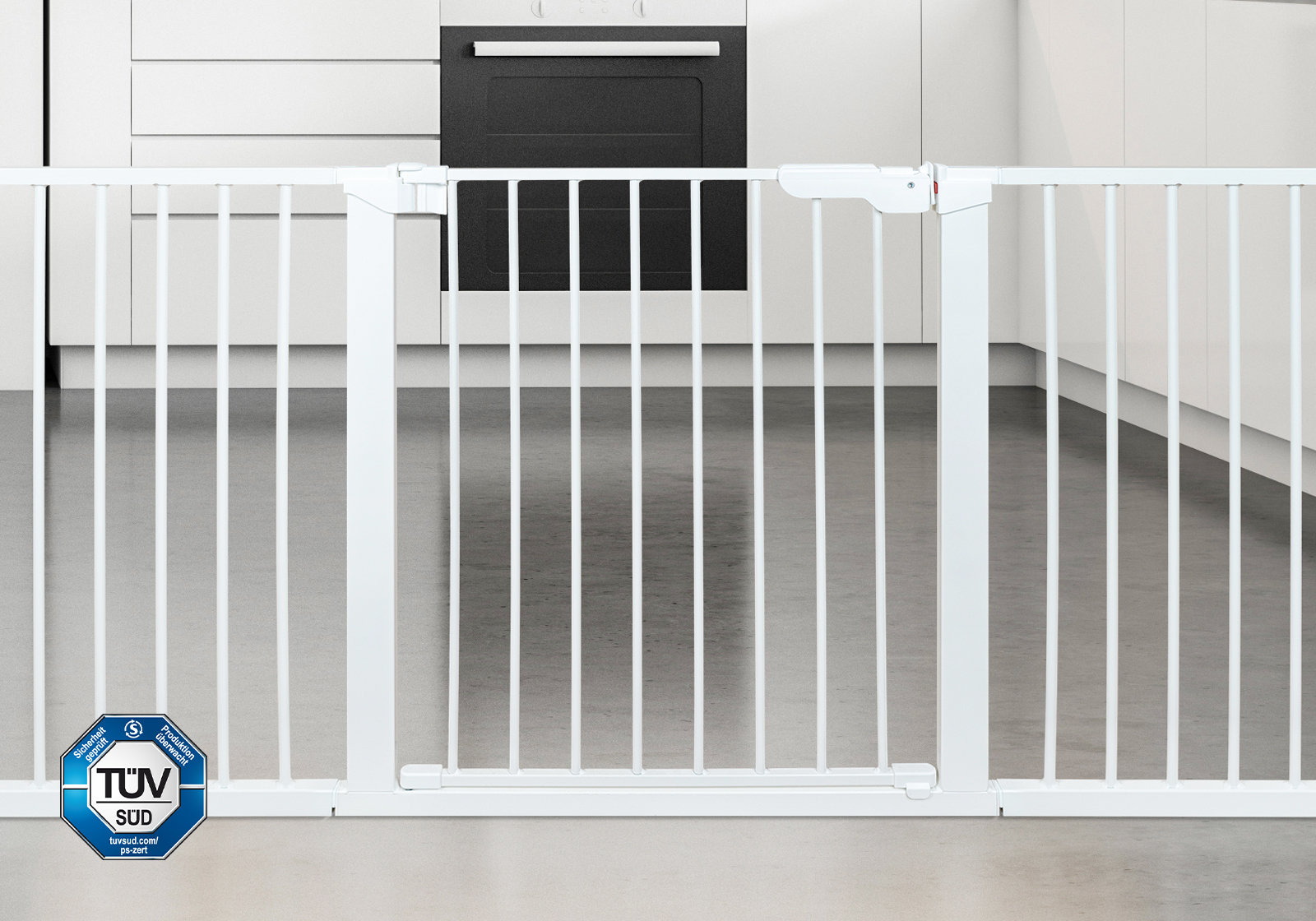 IMPAG® Absperrgitter Prima XXL mit breiter Tür 75 - 183 cm