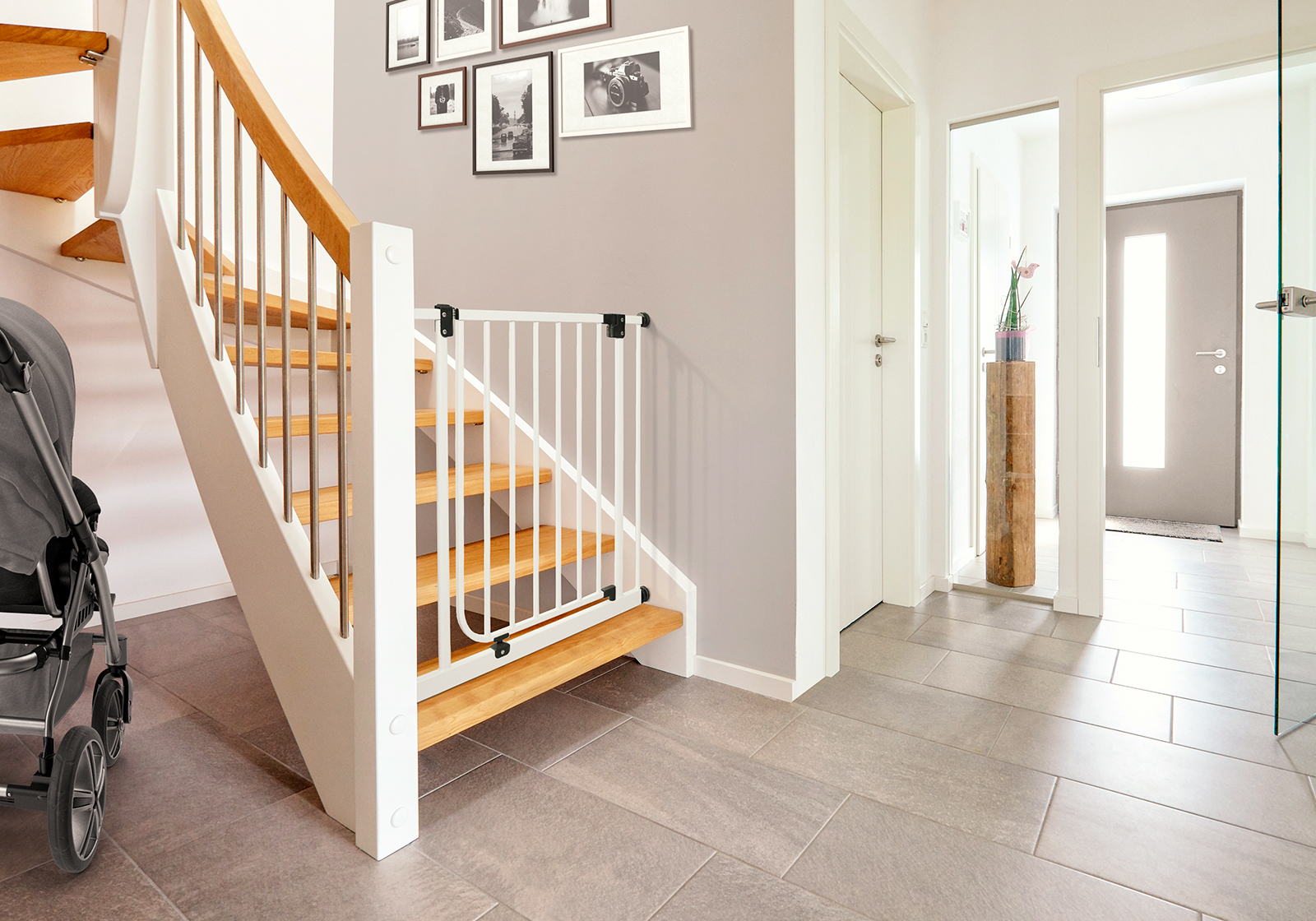 IMPAG® Treppenschutzgitter One Gate 83 - 112 cm ohne Verbreiterungen