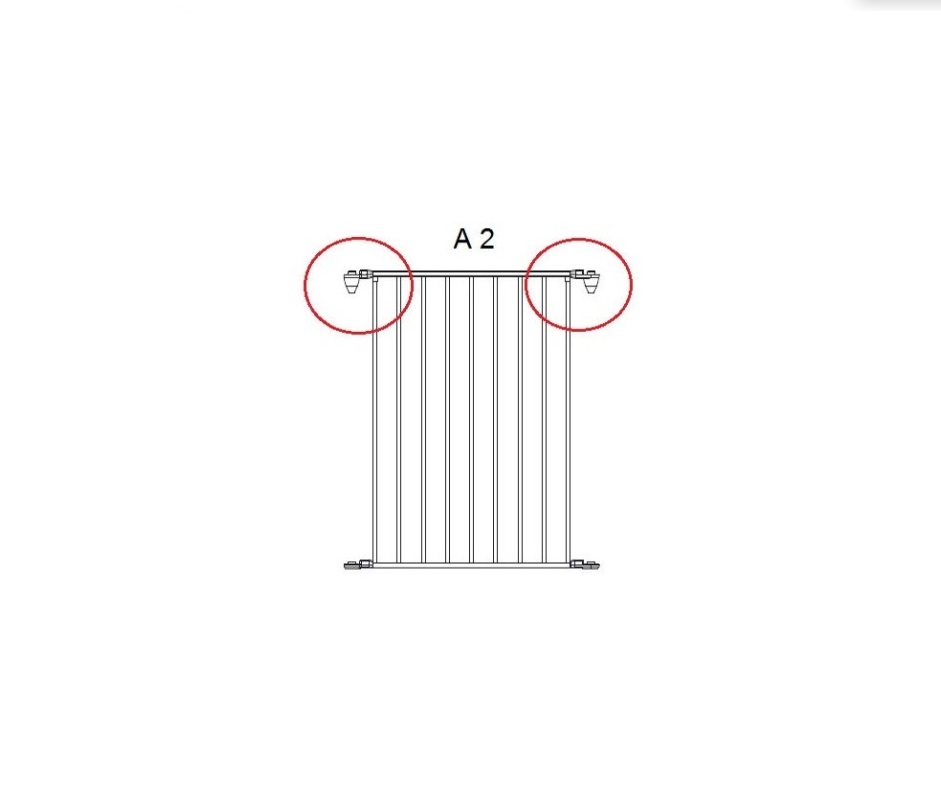IMPAG® Verbreiterung 60 cm für Absperrgitter Pool