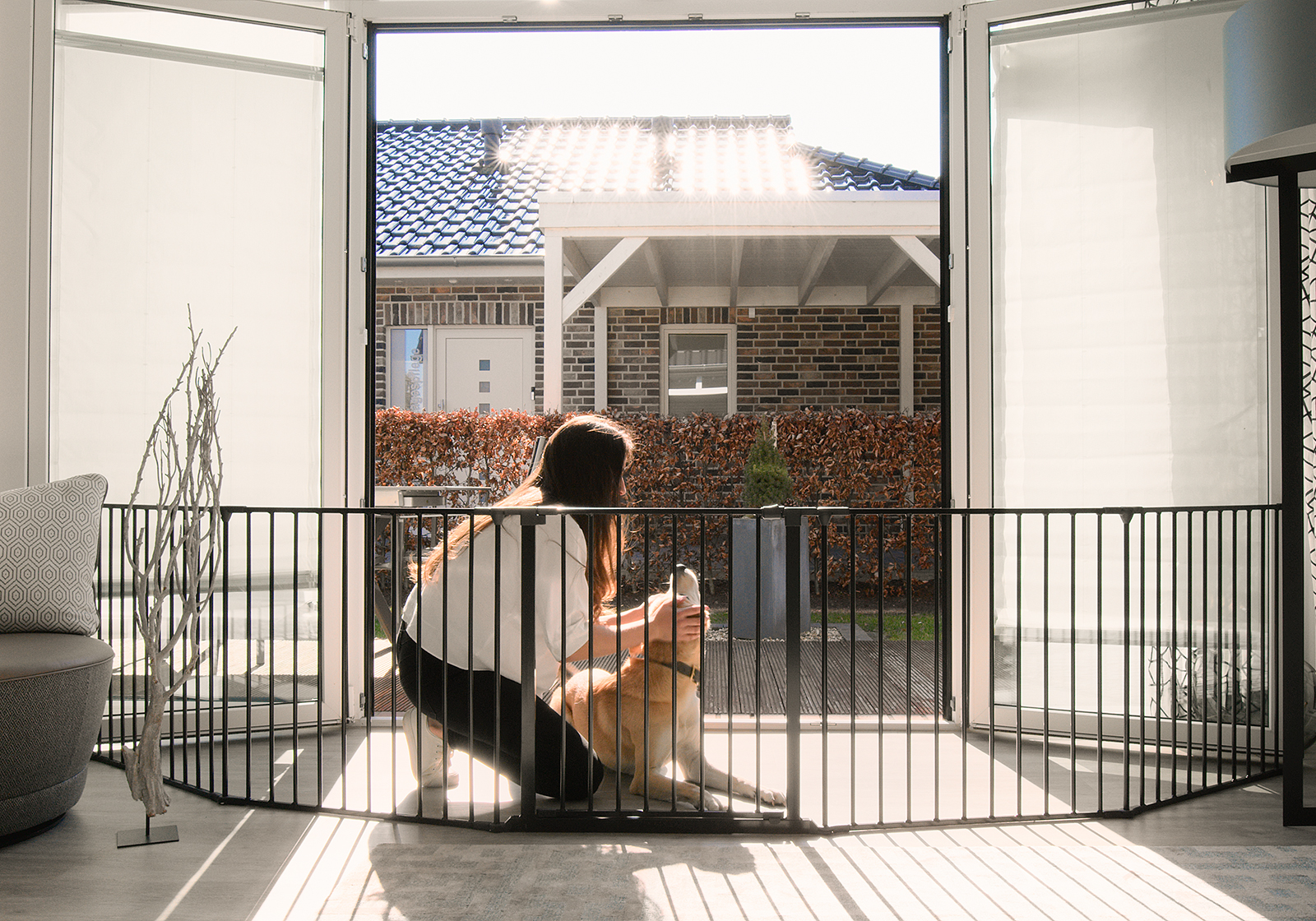 IMPAG® Absperrgitter SafeOne® Terrasse 215 cm - 575 cm [3-tlg. bis 8-tlg.]