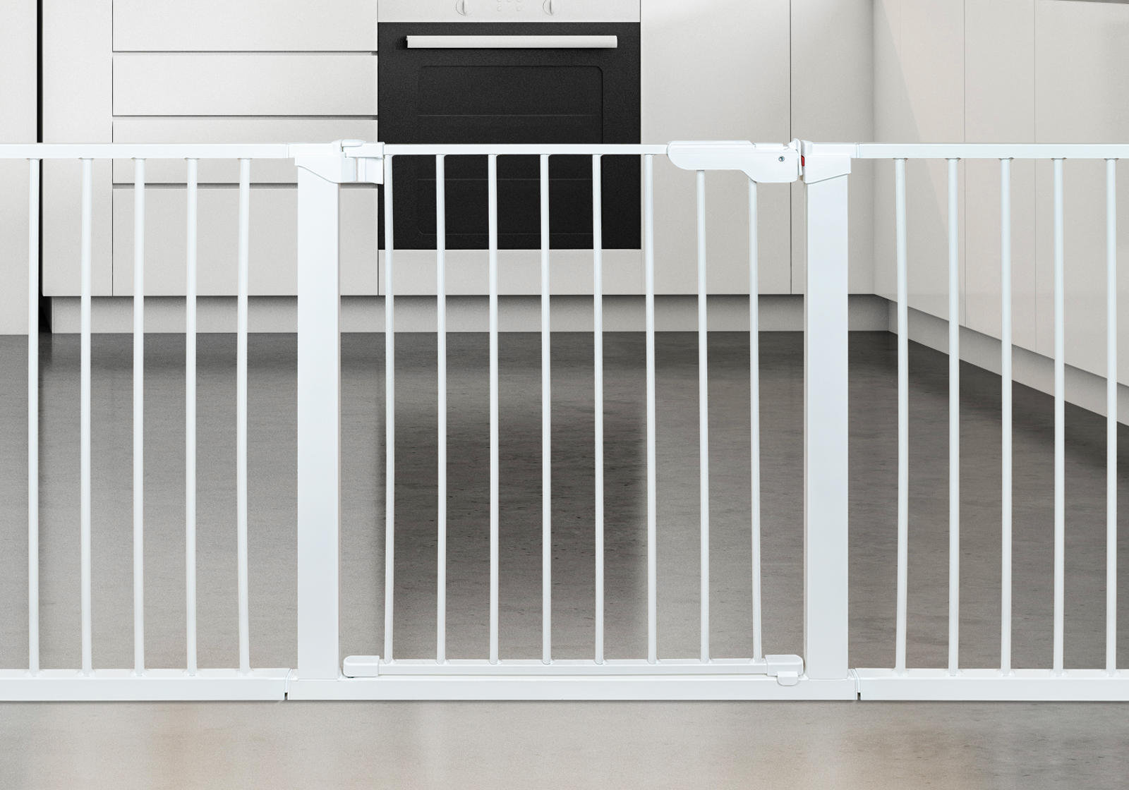 IMPAG® Absperrgitter Prima XXL mit breiter Tür 75 - 183 cm