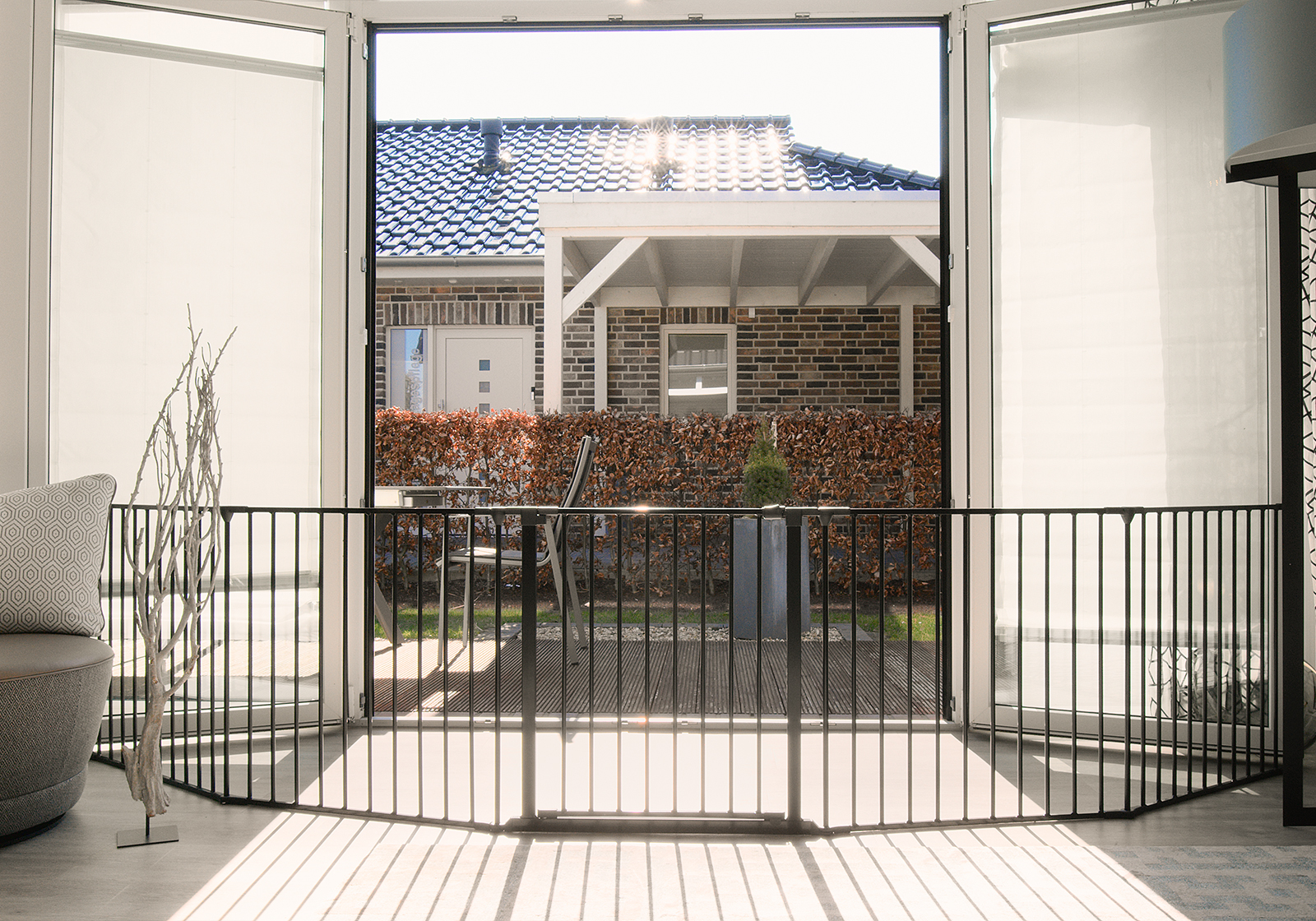 IMPAG® Absperrgitter SafeOne® Terrasse 215 cm - 575 cm [3-tlg. bis 8-tlg.]