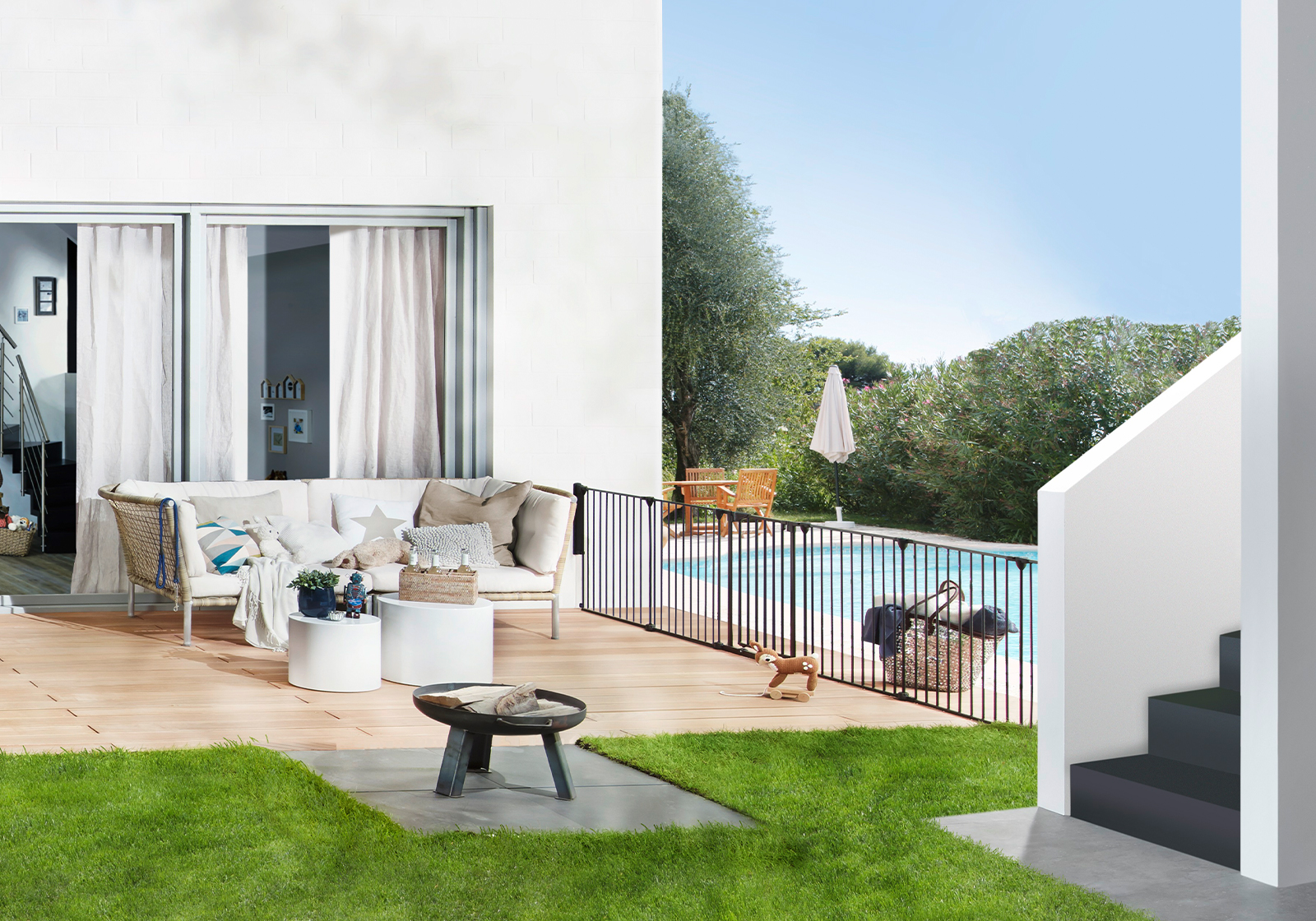 IMPAG® Absperrgitter Pool 310 cm bis 490 cm [5-tlg. bis 8-tlg.]