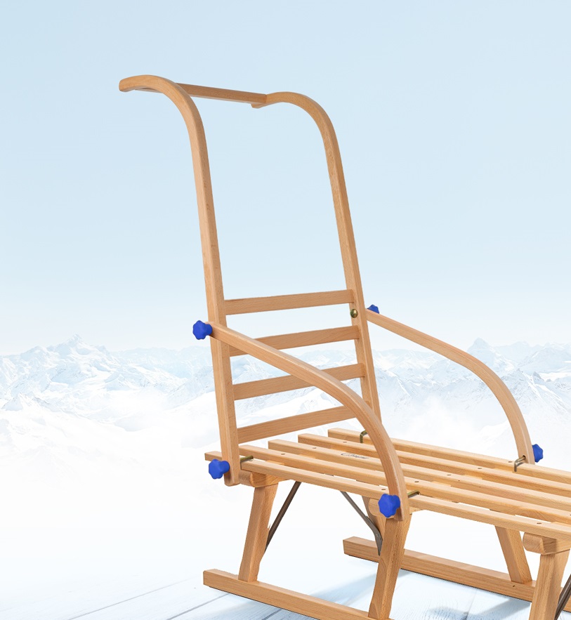 Sicherheits-Schieblehne für Rodelberg® Holzschlitten